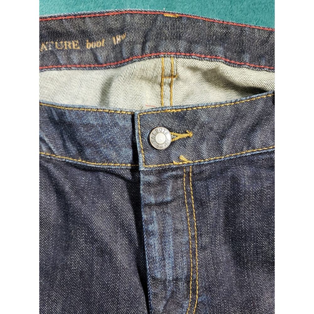 Talbots Jeans Size 18 W Womens Blue Stretch Pants Denim Ladies Mid Rise Bootcut - Picture 6 of 12